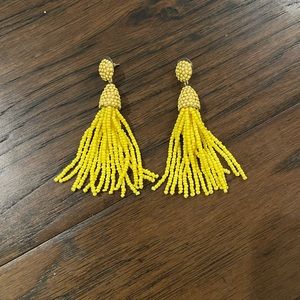 Bauble Bar Piñata Tassel Earrings - Yellow